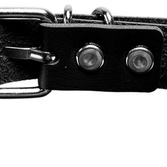 Goth Choker Necklace for Women,Adjustable Soft Leather Collar Punk Emo Costume N - Picture 6 of 7